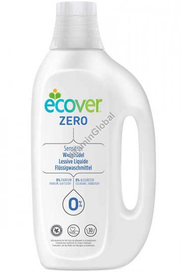 Ecover Zero - Laundry Liquid suitable for allergy sufferers and sensitive skin 1.5L - Ecover