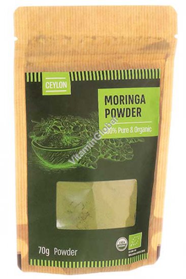 Pure & Organic Ceylon Moringa Powder 70g - NaturaFood