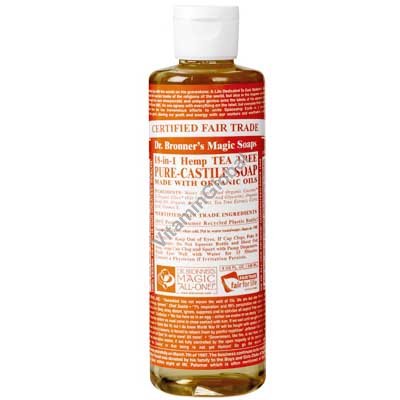 Tea Tree Liquid Soap 472ml (16 oz.) - Dr. Bronner