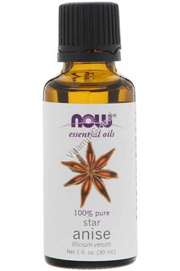 Star Anise Pure Essential Oil, 100% Pure, 30 ml - Now Essential Oils