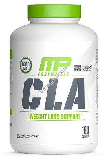 CLA Weight Loss Support 1000mg 180 Softgels - MusclePharm