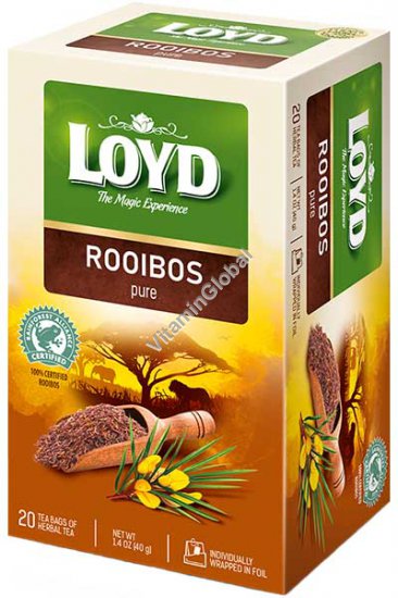 Rooibos Pure Herbal Tea 20 tea bags - Loyd