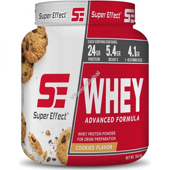Vegan Protein Blend, Cookies Flavor, Kosher Badatz, 700 g (1.54 lb) - Super Effect