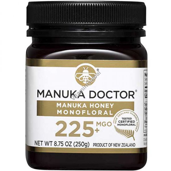 Manuka Honey Monofloral, MGO 225+, 8.75 oz (250 g) - Manuka Doctor