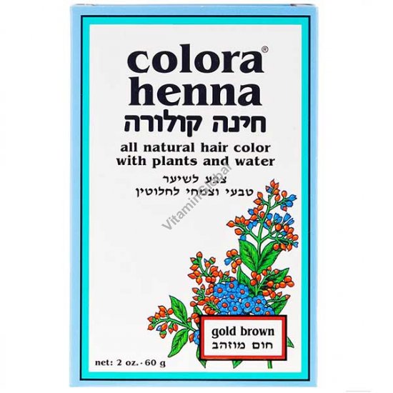Henna Powder Gold Brown 60g (2 oz.) - Colora