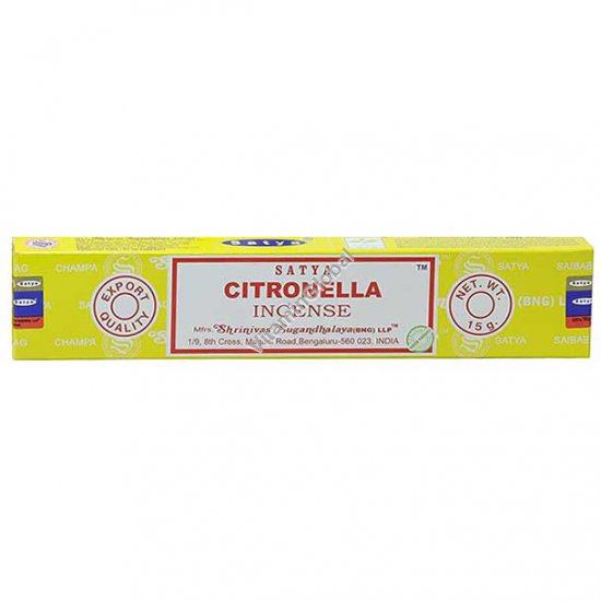 Citronella Hand-Rolled Incense Sticks 15 g - Satya