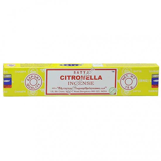 Citronella Hand-Rolled Incense Sticks 15g - Satya
