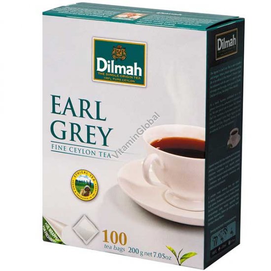Ceylon Black Tea Earl Grey 100 tea bags - Dilmah