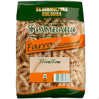 Organic Spelt Fusilli 500g - Sgambaro