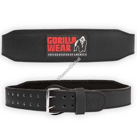 4 Inch Padded Leather Lifting Belt (L/XL) - Gorilla Wear