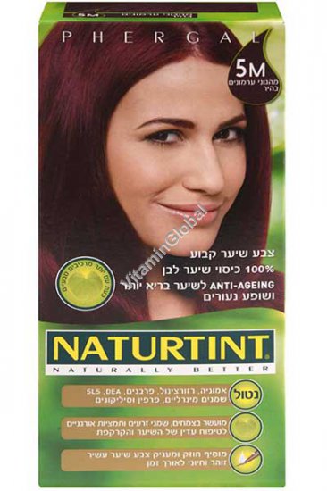 Permanent Hair Color 5M Light Mahogany Chestnut - Naturtint