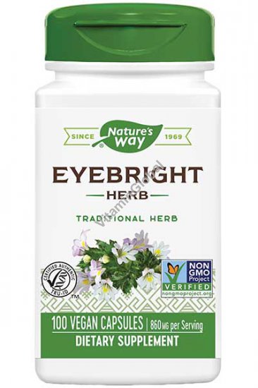 Eyebright 100 Vegan Capsules - Nature\'s Way