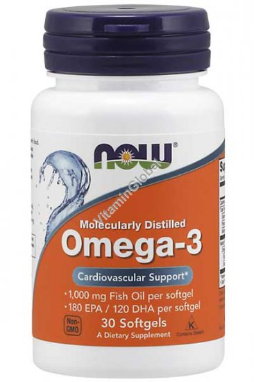 Omega 3 30 Softgels - Now Foods