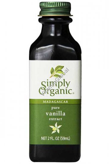 Organic Madagascar Pure Vanilla Extract 59 ml - Simply Organic