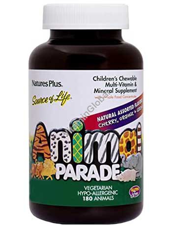 Animal Parade Children\'s Multivitamin Chewable Assorted 180 animals - Nature\'s Plus