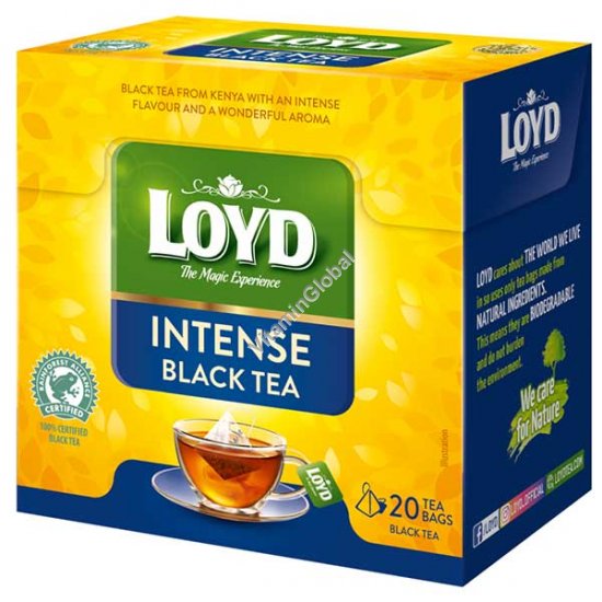 Intense Black Tea from Kenya 20 pyramid tea bags - Loyd